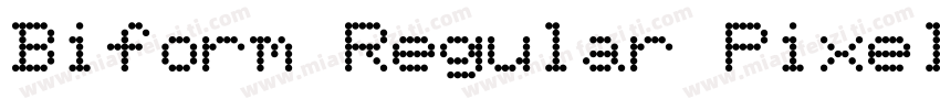 Biform Regular Pixel Typeface字体转换